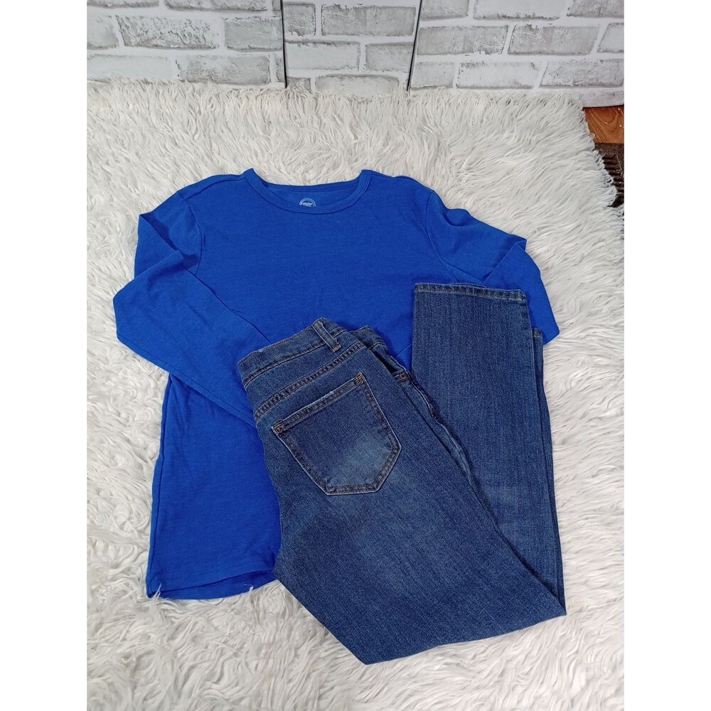 LOT of 2 Pcs Boys T-shirts/Jeans Straight Leg Wonder Nation/highlandoriginals - Picture 1 of 10